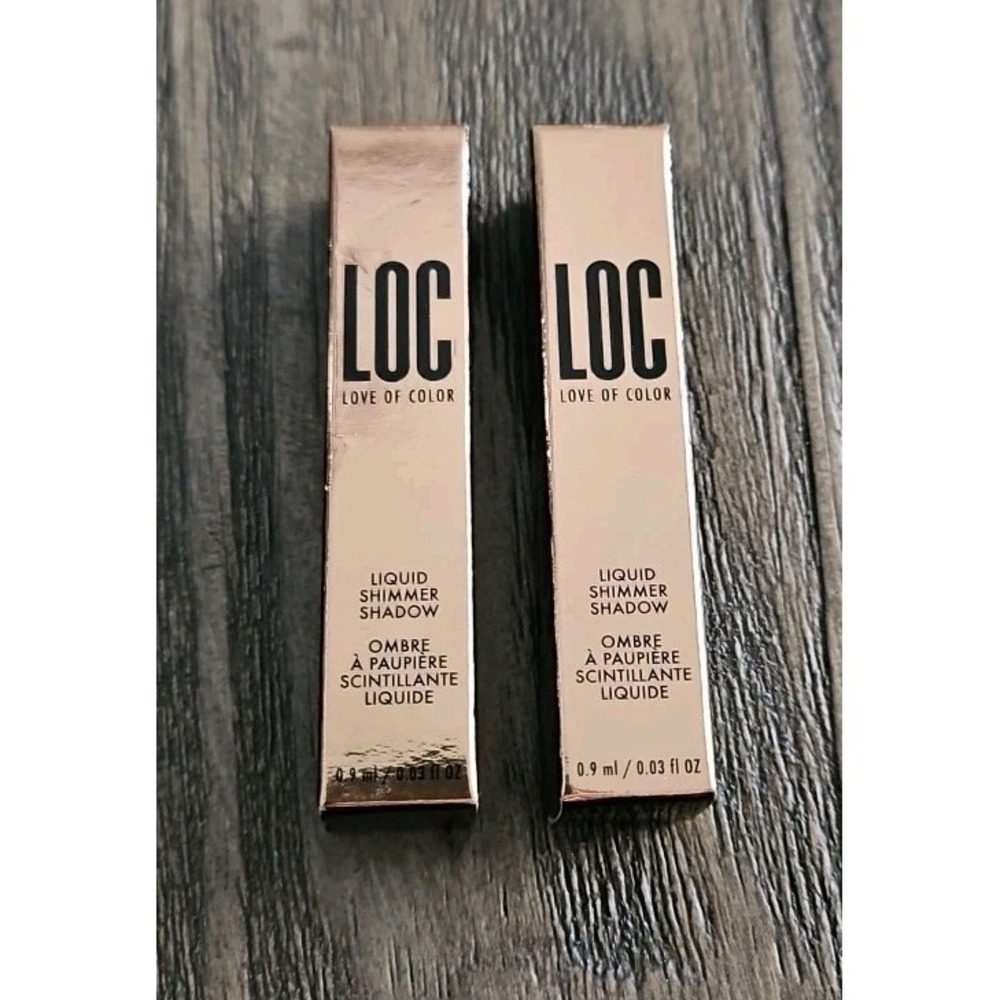 (2) LOC Love of Color Liquid Shimmer Shadow Eclipse .03 oz .9 ML New